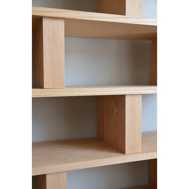 2010s Contemporary Design Frères Verticale Polished Oak Shelving Unit For Sale - Image 5 of 7
