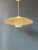 Mid-Century Danish Pendant Lamp with Yellow Metal Cover and Opaline Glass Shade For Sale - Image 11 of 11