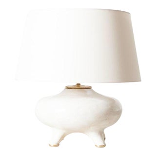 Norman White Ceramic Table Lamp For Sale