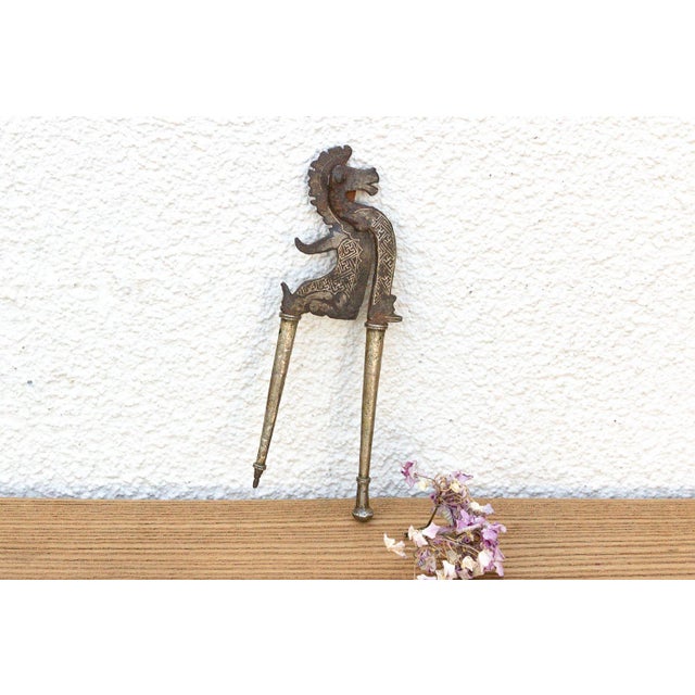 19th Century Antique Bronze & Iron Mythological Sarota For Sale - Image 5 of 5