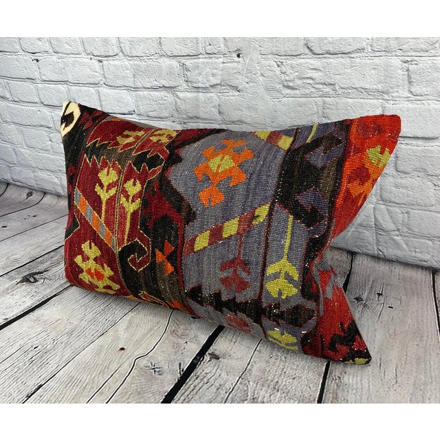 Vintage Pillow Case Turkish Kilim Pillow Decorative Kilim Pillow Dry cleaning only. PILLOW INSERT IS NOT INCLUDED
