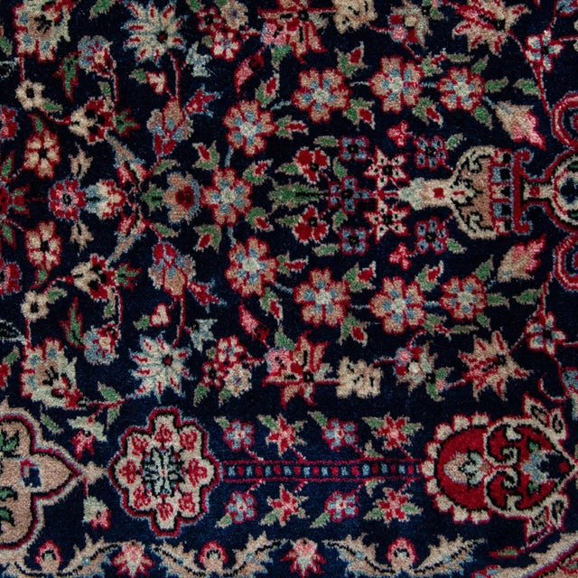 Vintage Floral Rug in Hand-Knotted Wool, 1980s For Sale - Image 6 of 9