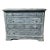 Shabby Chic Antique French Louis Philippe Walnut Dresser | Blue-Black Painted Commode | Circa 1920 For Sale - Image 3 of 12