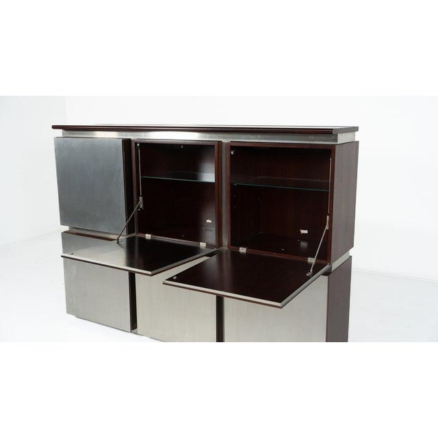 Mid-Century Modern Shelve by Acerbis, Italy, Wood and Metal, 1970s This piece is attributed to the mentioned...