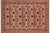 Black Ikat Floral 1990's Pak-Persian Black/Red Wool Rug - 6'0'' X 9'5'' For Sale - Image 8 of 9