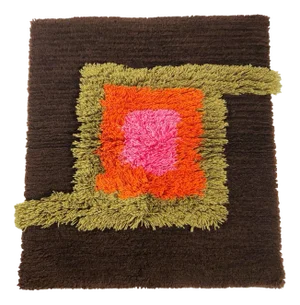 Modernist German Wall Rug by S. Doege for Cromwell Tefzet, Germany, 1970s