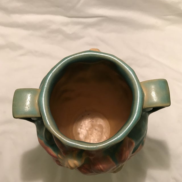 Roseville Pottery Green “Clematis” Vase Chairish