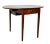 1950s Ladies Mahogany Metamorphic Leather Top Writing Desk, Drop Leaf Table For Sale - Image 9 of 13