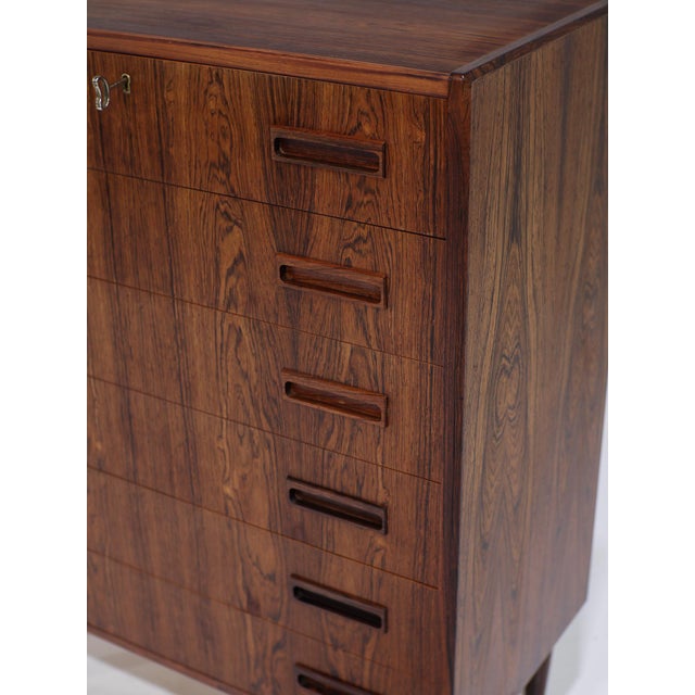 Chest of Drawers in Kingwood by Børge Seindal for P. Westergaard, Denmark, 1960s For Sale - Image 10 of 17