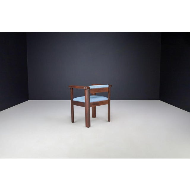 Blue Idlor Armchairs by Angelo Mangiarotti for Lorenzon, 1960s, Set of 4 For Sale - Image 8 of 14