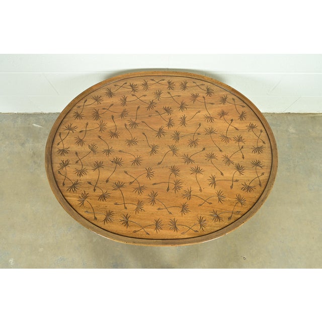 Wood Kittinger Hollywood Regency Faux Bamboo Cocktail Table, Circa 1950s For Sale - Image 7 of 11