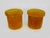 Orange-Yellow Faux Fur Ottomans with Interior Storage Compartment, 1970s For Sale - Image 3 of 10