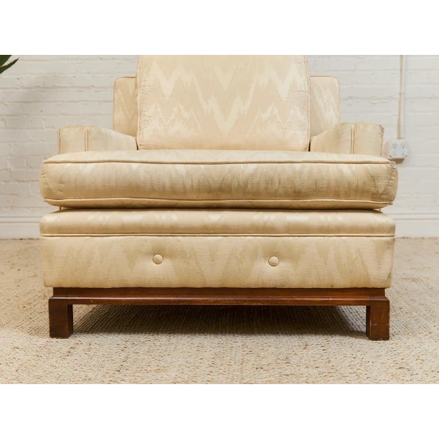 Beige Mid 20th Century Hollywood Regency Lounge Chair For Sale - Image 8 of 12
