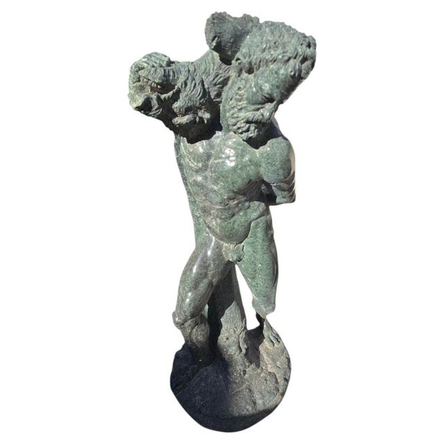 Sculpture of Hercules, 19th Century, Serpentine For Sale - Image 12 of 12