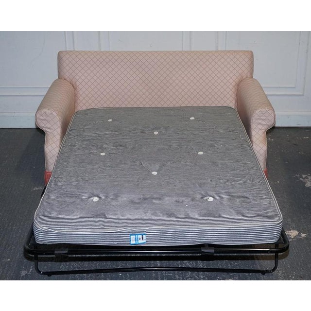 English Country House 2-Seater Sofa Bed with Feather Filled Cushions For Sale - Image 18 of 18
