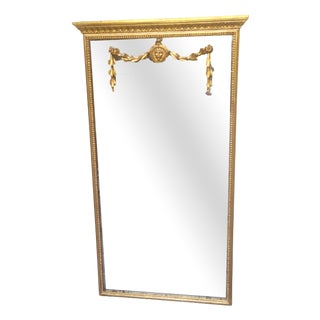 Louis XVI Style Mirror in Carved Wood, 1890s For Sale