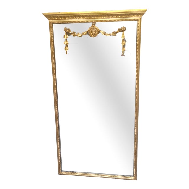Louis XVI Style Mirror in Carved Wood, 1890s For Sale
