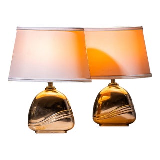 1970s Table Lamps by Esa Fedrigolli - Pair For Sale