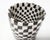 2020s Short Checker Vase Black and White by Fizzy Ceramics For Sale - Image 5 of 12