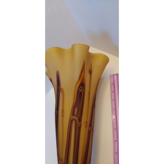2010s Contemporary Azerbaijan Vase, Essie Zareh Tall Blown Glass For Sale - Image 5 of 10