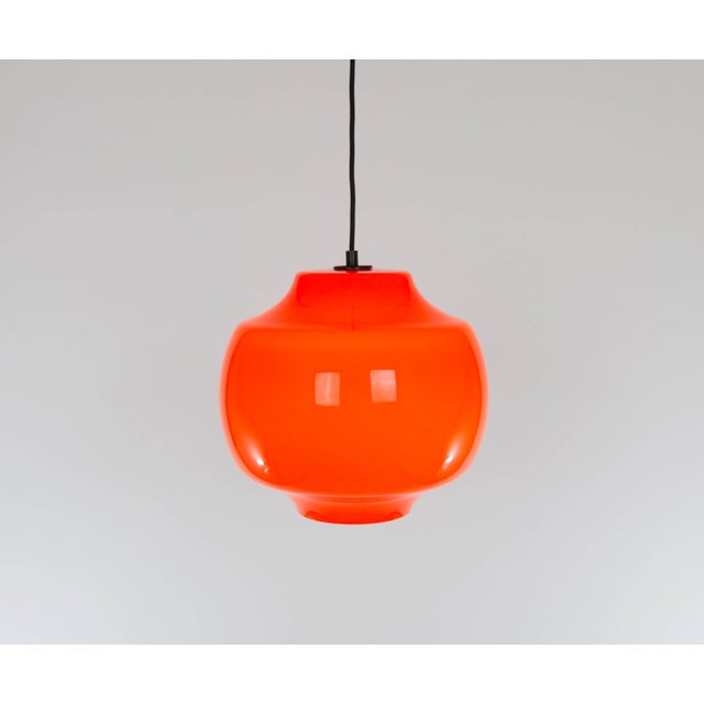 Red Glass Pendant by Alessandro Pianon for Vistosi, 1960s For Sale - Image 9 of 9