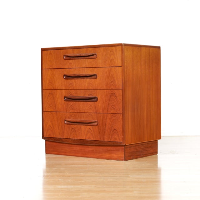 This mid-century dresser nightstand was produced by G Plan during the 1960s. Made from rich teak wood this vintage bedside...