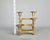 Mid 20th Century 22" Mid Century Modern Brass Danish Folding Candelabra For Sale - Image 5 of 6