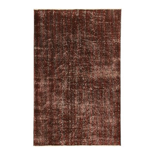 Vintage Zeki Müren Rug With Red and Black Stripes, From Rug & Kilim For Sale
