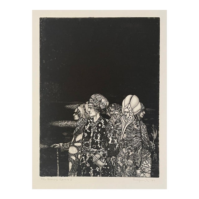 1985 Walter Crump Promised Equinox Aquatint For Sale