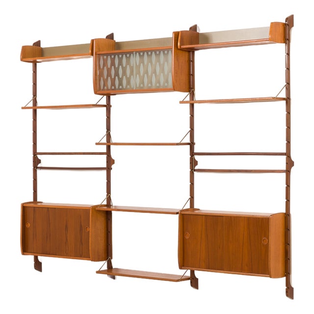 Ergo Three Bay Wall Unit by John Texmon, Nowrway, 1960s For Sale