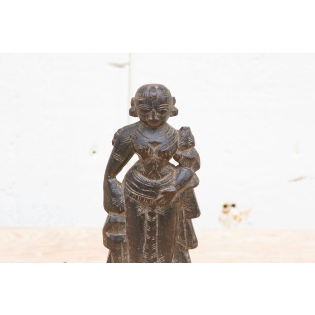 19th Century Antique Indian Carved Altar Figure For Sale - Image 5 of 11