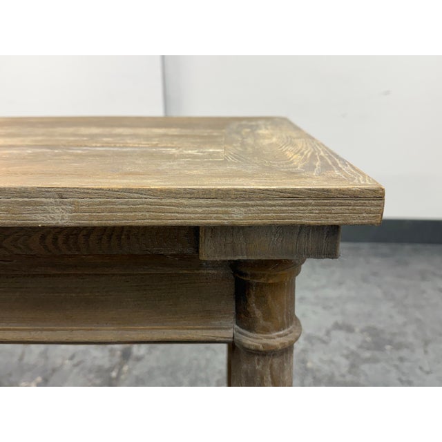 Wood Restoration Hardware Bertrand Console Table For Sale - Image 7 of 12