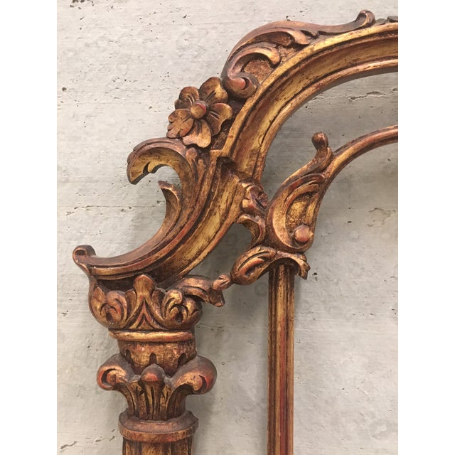 Renaissance Style Carved and Gilded Walnut Pier Mirror and Console Table For Sale - Image 10 of 13