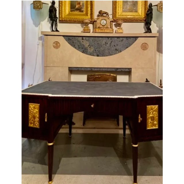 Superb Rare Art Deco Masterpiece Desk with many refined details-as luxurious as a Rolls Royce and as rare as a Faberge...