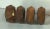 Mid 20th Century Vintage Wooden Faceted Napkin Rings - Set of 4 For Sale - Image 5 of 9
