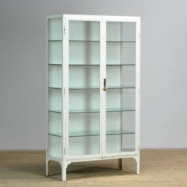 Vintage Iron Medicine Cabinet, 1930s For Sale - Image 12 of 12