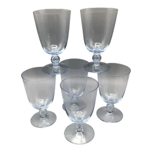 Vintage Kosta Boda Bubble Stem Water Glasses-Set of 6