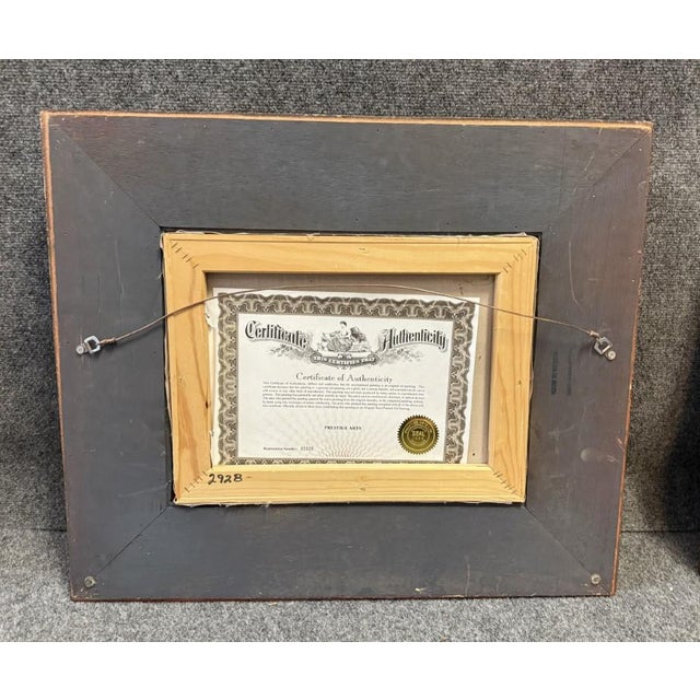 Gold Late 20th Century Pair of Signed Fruit Still Lifes With Certificates of Authenticity For Sale - Image 8 of 18