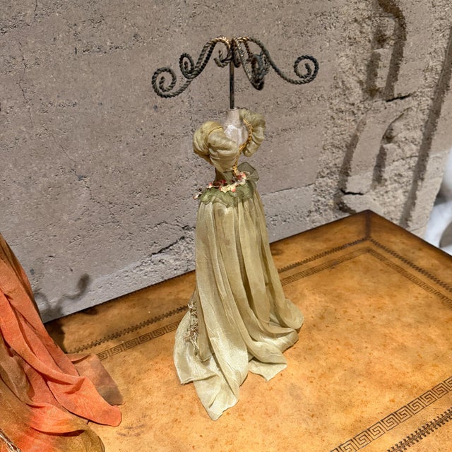 Orange Vintage-Style Mannequin Dress Form Jewelry Displays Victorian or Coquette-Style For Sale - Image 8 of 10