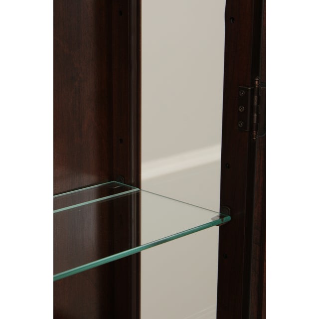 Ethan Allen Cherry Georgian Court 2 Piece Secretary Desk For Sale - Image 13 of 18