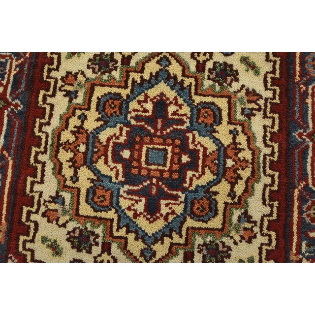 2020s Heriz Runner 2’7” X 7’11” Ivory Wool Tribal Hand-Knotted Oriental Rug For Sale - Image 5 of 12