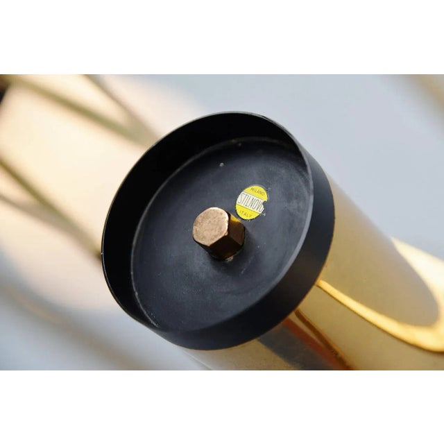 Metal Model 1173 Ceiling Light from Stilnovo, Italy, 1950 For Sale - Image 7 of 11