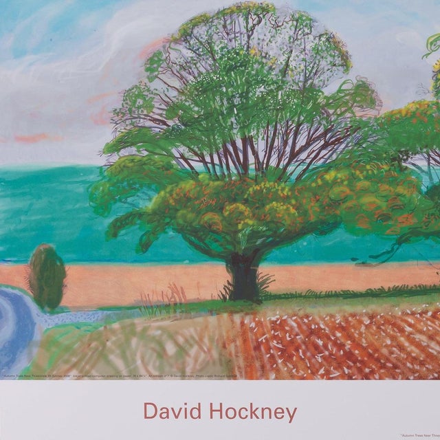 Autumn in Thixendale Poster after David Hockney For Sale - Image 4 of 6