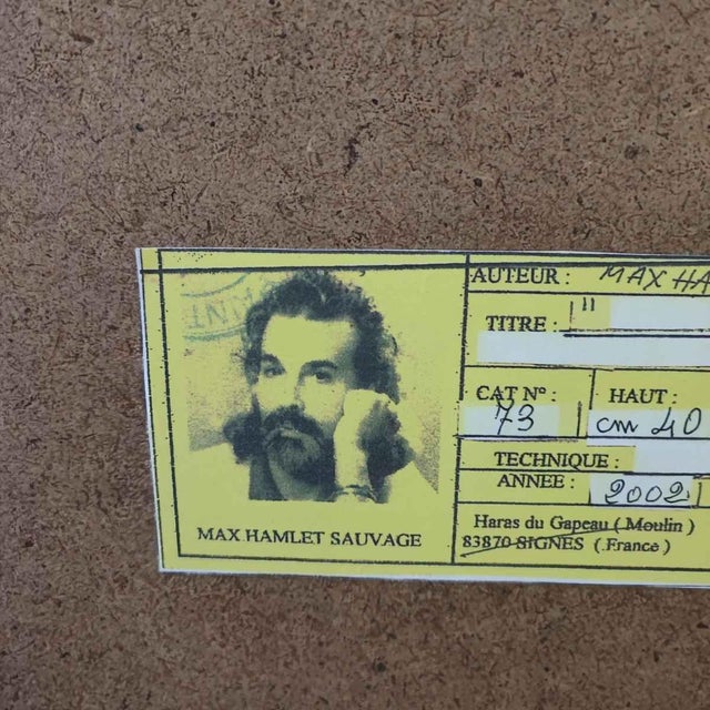 Max Hamlet, Animal Heads, Acrylic Painting on Board, Framed For Sale - Image 11 of 14