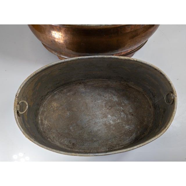 20th Century English Arts & Crafts Copper Jardiniere Planter, Signed I Brandt For Sale - Image 10 of 13