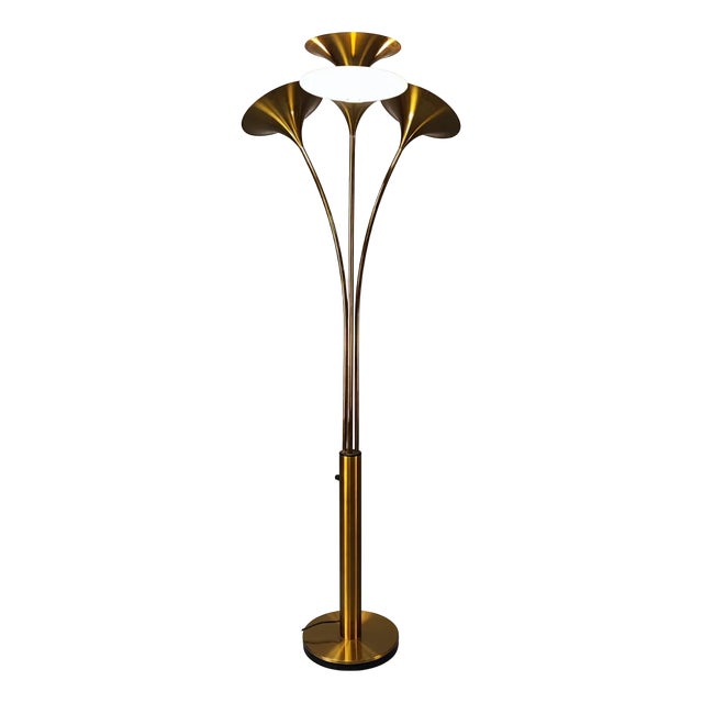 Brass Floor Lamp, 1970s For Sale