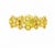Mid 20th Century 14k Yellow Gold Diamond Eternity Infinity Wedding Band Ring Estate, Sze 7.25 For Sale - Image 4 of 4