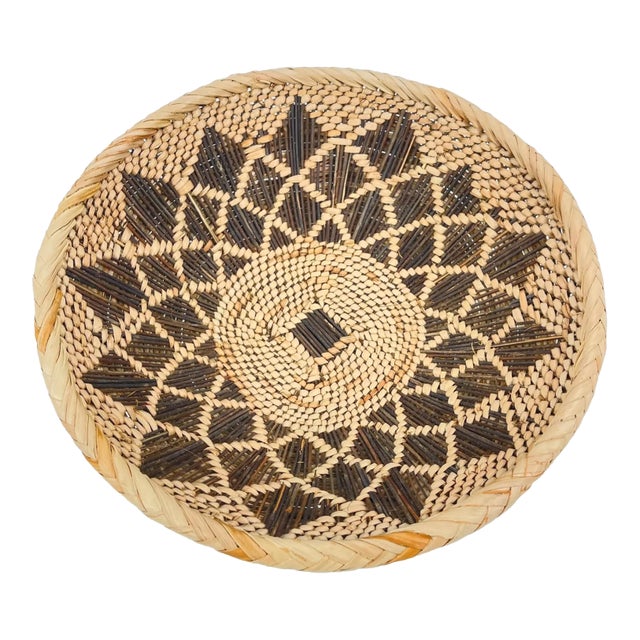 Early 20th Century Rare Tonga Binga Basket Bowl 10inch MATTER COLLECTION For Sale
