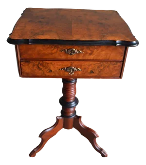 Walnut Sewing Table, 1860s