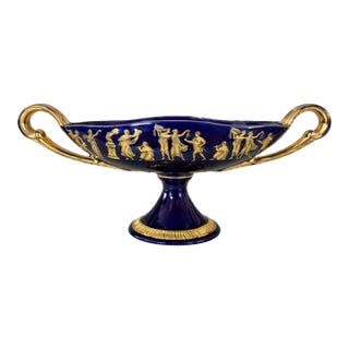 Italian Neoclassical Cobalt Blue Centerpiece Bowl, Florence (Firenze) For Sale